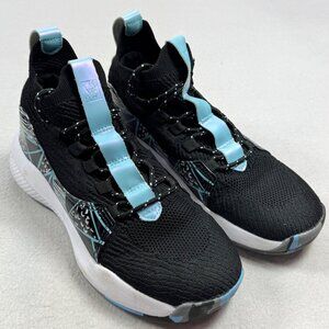 Mens Basketball Shoes 8 Black Blue Fashion High Top Athletic Unbranded Sneakers